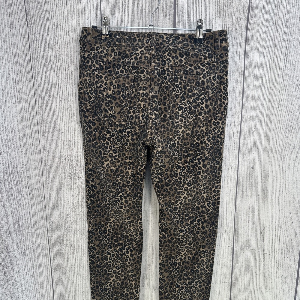 J. McLaughlin Lexi Jeans Women 2 Brown Leopard Cheetah Animal Print Skinny Pants - Picture 10 of 16